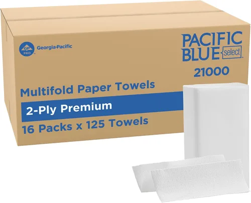 Georgia-Pacific Pacific Blue Select - Toallas de papel de 2 capas de GP PRO (Georgia-Pacific), color blanco, 21 000, 125 toallas de papel por