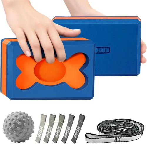 Miniatura 7 de HAPBEAR Yoga Blocks 2 Pack - 9x6x3in High-Density EVA Foam with Non-Slip Textured Surface, Supportive for Deep Stretching & Lightweight - Ideal for