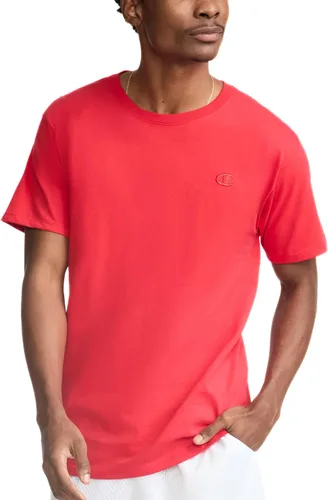 Miniatura 8 de Champion Men's Classic Short Sleeve T-Shirt, Standard Fit, Midweight 100% Cotton, Available in Regular and Big & Tall Blanco brillante