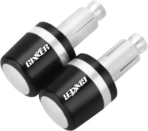Miniatura 5 de Manillar de motocicleta para motocicleta, peso final, agarres para manillar, tapa antivibración, enchufe plateado para Suzuki Gixxer 150sf 250sf 155