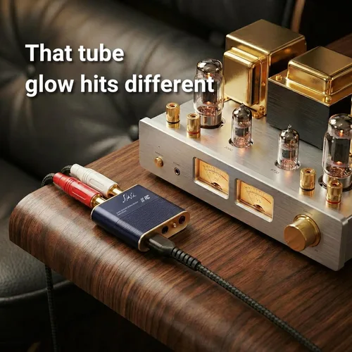 Miniatura 8 de Slash Receptor de audio Bluetooth de 6 alta resolución para estéreo doméstico, adaptador inalámbrico audiófilo con ESS Quad DAC (ES9219), entrada