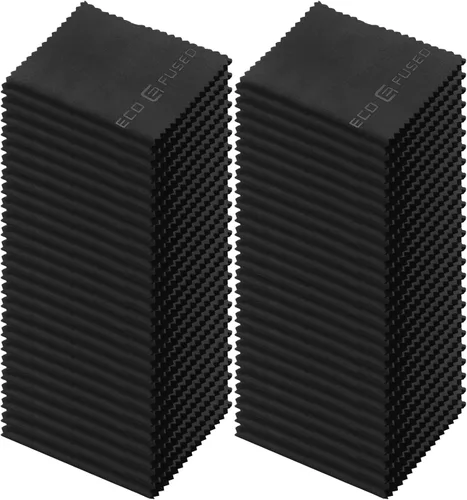 Miniatura 12 de Eco-Fused Paño de limpieza de microfibra, paño de microfibra de 7 x 6 pulgadas, paquete de 6 toallitas de limpieza de lentes azules, paño