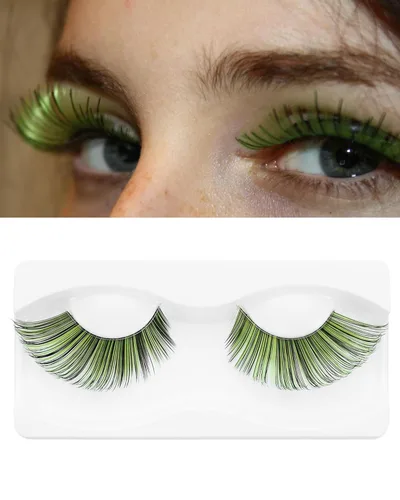 Miniatura 9 de Pestañas Postizas Blancas de Halloween Herramientas de Extensión de Pestañas Blancas para Ojos Anime Cosplay Maquillaje de Aspecto Natural Pestañas