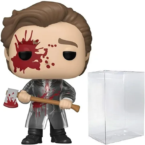 POP American Psycho – Patrick Bateman edición limitada Bloody Chase Funko Pop! Figura de vinilo (paquete con funda protectora compatible con Pop