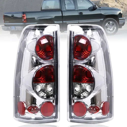 Miniatura 9 de Luz trasera compatible con Chevy Silverado 1999-2006 1500 2500 3500 2007 Classic, 1999-2002 GMC Sierra 1500 2500 3500 luces traseras laterales