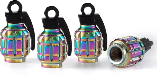 Miniatura 9 de GaRhomxy Tapones para neumáticos, tapas de vástago de válvula de neumático de automóvil, cubierta de tapas de aire, accesorios personalizados