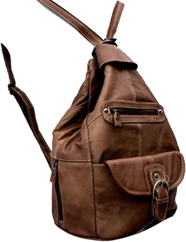 Miniatura 3 de Silver Fever - Mochila organizadora de cuero genuino, Marrón, Classic