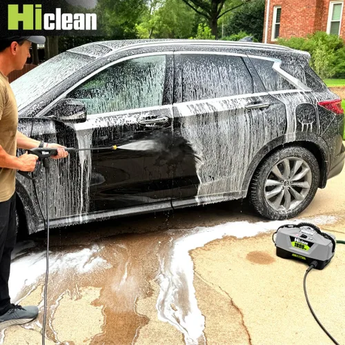 Miniatura 4 de Lavadora a presión eléctrica Hiclean 1800 PSI - Lavadora de potencia portátil para detalle de automóviles, patios, vallas y limpieza al aire libre