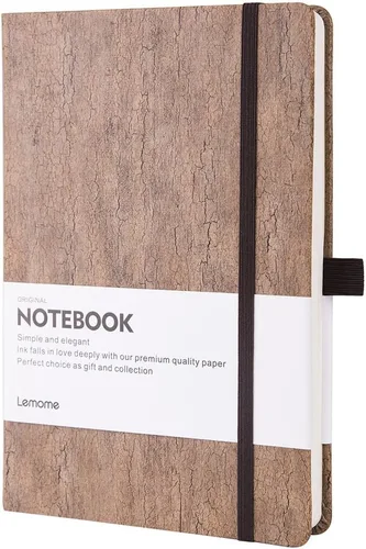 Miniatura 8 de Lemome Cuaderno Clásico Grueso con Presilla para Bolígrafo - Cuaderno de Escritura A5 Rayado Universitario de Tapa Dura con Bolsillo + Separadores