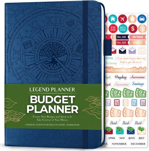 Miniatura 10 de Legend Budget Planner - Libro organizador financiero, cuaderno de cuentas de dinero y seguimiento de gastos para presupuestos mensuales del hogar