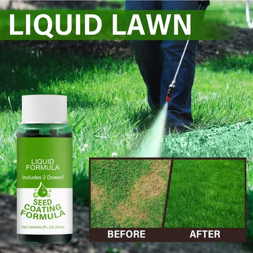 Miniatura 2 de Spray verde de césped de siembra líquida, semillas de hierba líquida, espray de césped verde, juego de riego para el cuidado de semillas (5 unidades)
