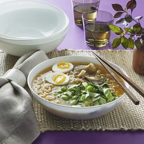 Miniatura 6 de Corelle Vitrelle - Juego de vajilla de 18 piezas para 6, triple capa de vidrio y resistente a astillas, 4 piezas, servicio para 4 personas, cuencos