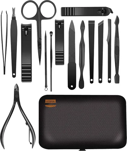 Miniatura 7 de Utopia Care Kit de cortaúñas profesional o kit de manicura para mujeres y hombres, relleno de calcetines o padrinos de boda, juego de pedicura