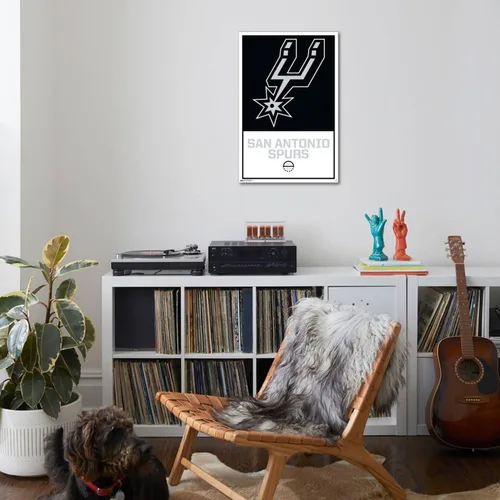 Miniatura 4 de Trends International NBA San Antonio Spurs - Póster de pared con logotipo 21, 22.37 x 34.00 pulgadas, lienzo estirado