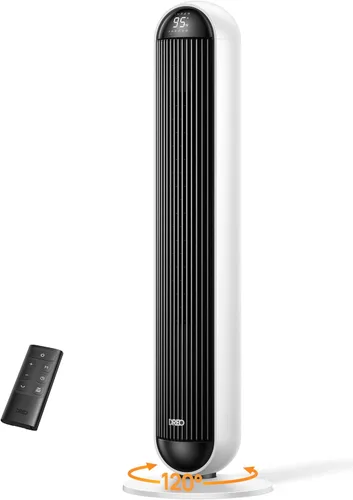 Miniatura 9 de Dreo Combo de ventilador de torre y calentador, ventiladores de pie de 29.2 pies/s para dormitorio, 17 niveles, 6 modos, oscilación de 120°, 42