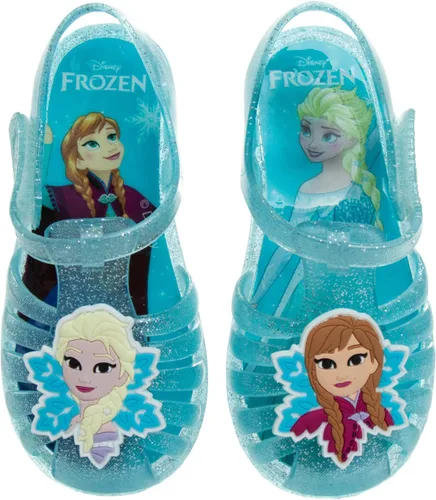 Miniatura 9 de Disney Sandalias de gelatina de personajes favoritos para niñas, sandalias de ballet de verano para playa (rosa/azul) (bebé/niño pequeño)