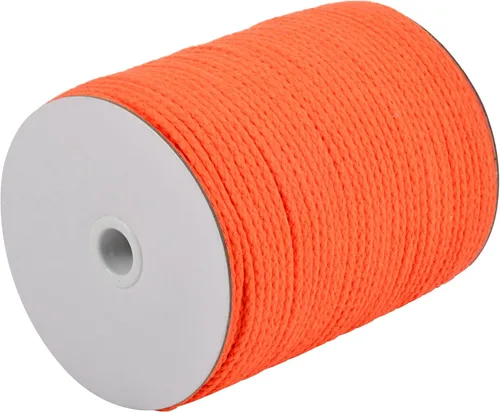 Miniatura 35 de CAQUBO Cuerda de Macramé de Algodón Trenzado de 4 mm, 157 Metros, Color Blanco, Hilo de Macramé para Manualidades, Cuerda de Macramé Suave, Cordón