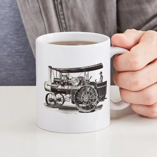 Miniatura 7 de CafePress Baker Steam Tractor Mug Taza de café de cerámica de 11 oz (11.0 fl oz)