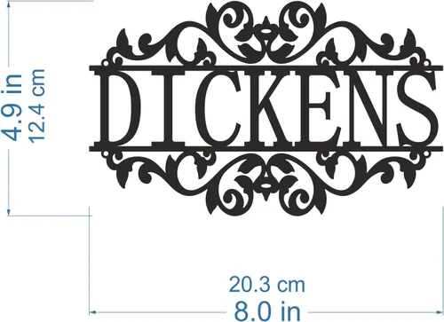 Miniatura 4 de Letrero de nombre de metal personalizado, para colgar al aire libre, puerta delantera, nombre familiar, monograma de jardín, letrero de regalo