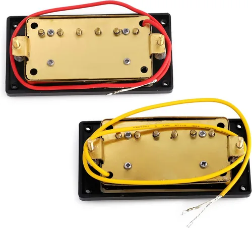 Miniatura 2 de Humbucker Pastillas de doble bobina de cuello y puente compatibles con guitarra eléctrica estilo LP para piezas de guitarra, juego de 2 piezas
