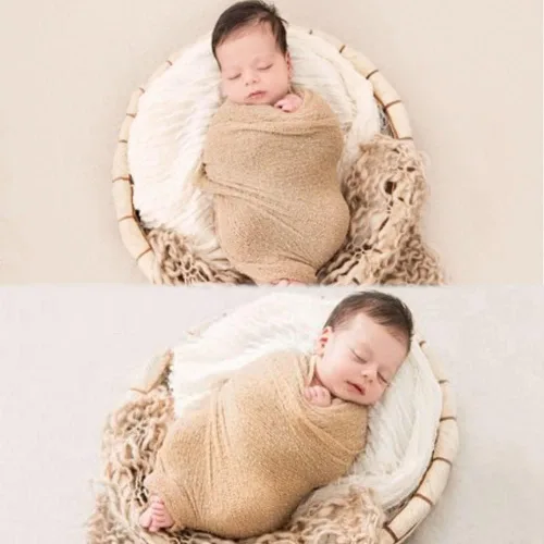Miniatura 4 de Accesorios de fotografía para recién nacidos, manta elástica para fotografía de recién nacidos, para bebés, niños y niñas, posando accesorios