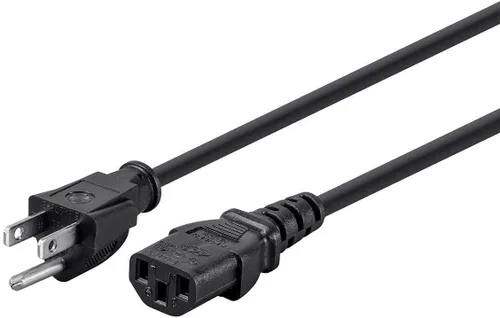 Miniatura 7 de Monoprice 105294 Cable de alimentación de 14 AWG de 15 pies con conector de alimentación de PC de 3 conductores, 15 A (NEMA 5-15P a IEC-320-C13)