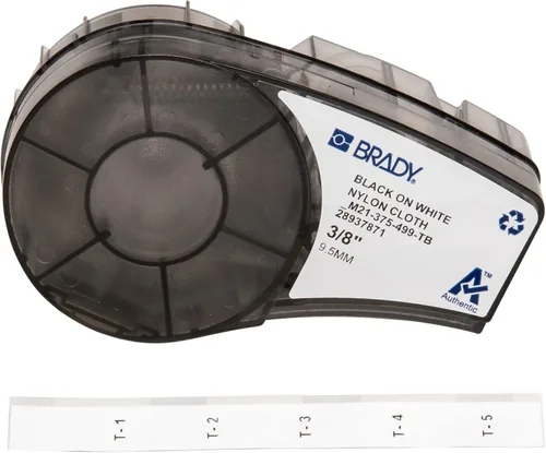 Miniatura 9 de Cinta de nailon B-499 Brady M21-750-499 de 16 pulgadas de largo x 0.75 pulgadas de ancho para impresión en negro sobre blanco, para etiquetadoras