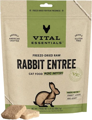 Miniatura 23 de Vital Essentials Alimento Crudo Liofilizado para Gatos, Mini Hamburguesas de Pavo, 8 oz