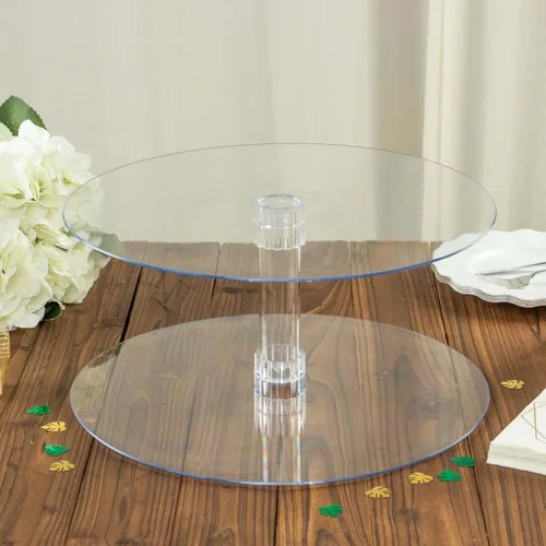 Miniatura 4 de Efavormart - Soporte para decoración de postres de 2 niveles de 18 pulgadas para cumpleaños, Navidad, fiesta, boda