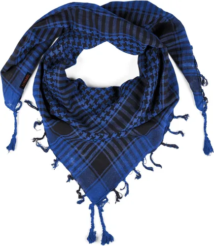 Miniatura 33 de LOVARZI Shemagh Cottons Arab Keffiyeh - Bufanda militar táctica para cabeza y cuello