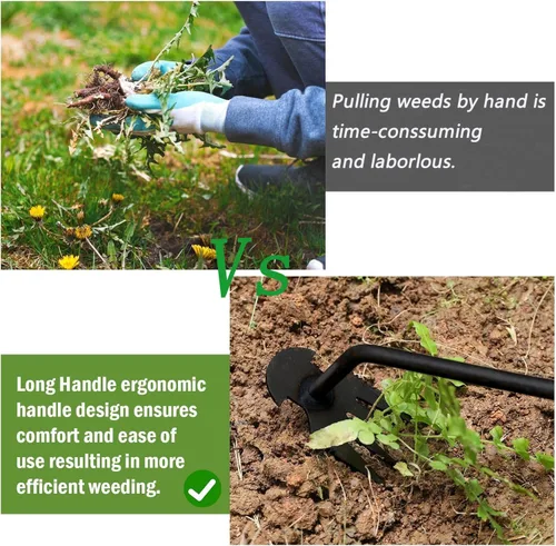 Miniatura 5 de Herramienta de extracción de malezas de jardín, herramienta de deshierbe de raíz, herramienta de extracción de malezas, herramienta de deshierbe