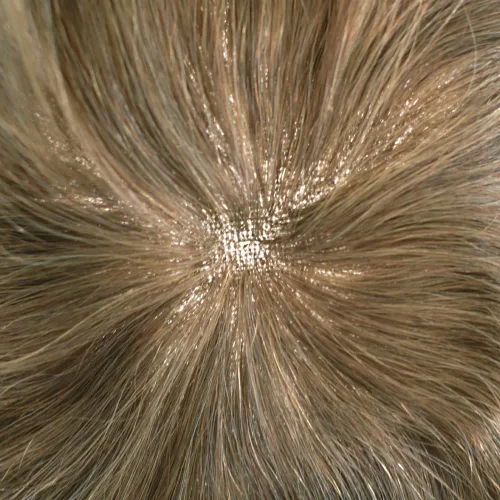 Miniatura 115 de Toupee para hombres nudos blanqueados hombres toupee hairpieces europeo virgen sistema de reemplazo de cabello humano suave encaje francés hombres