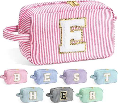 Miniatura 105 de Bolsa de Maquillaje con Inicial YOOLIFE - Regalos de Cumpleaños para Mujeres, Niñas, Mamá, Hija, Amigas, Hermana, Maestra, Regalos de Propuesta