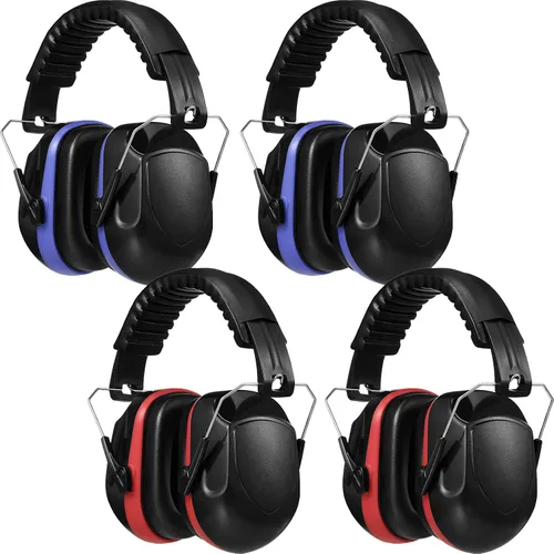 Miniatura 7 de Yunsailing 4 unids Nrr 28db Reducción de ruido Protección auditiva Orejeras Orejeras Plegables Auriculares para Disparar