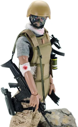 Miniatura 15 de Juego de figuras de acción militares de 12 pulgadas, juego de figuras de acción a escala 1/6 con armas y accesorios - NB01