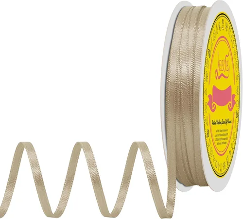 Miniatura 269 de Cinta de satén blanca antigua de doble cara de 1-1/2 pulgadas x 50 yardas, cinta de poliéster para envolver regalos, día de San Valentín, bodas