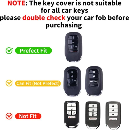 Miniatura 2 de BE - Funda para llavero Honda, Civic de silicona con llavero compatible con Honda Accord Civic HR-V CR-V Pilot Sport SI EX EX-L Touring, carcasa