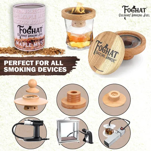 Miniatura 5 de Astillitas de Madera para Ahumador de Cócteles - 14oz de Virutas Maple Myst para Ahumador, Whisky y Kit Infusor de Bebidas - Astillitas de Madera
