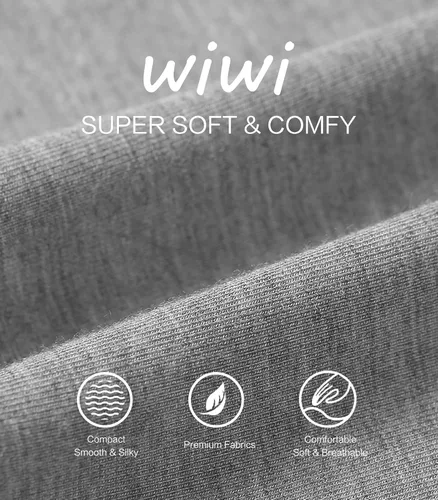 Miniatura 5 de WiWi Conjunto de pijama de viscosa suave de bambú para mujer, ropa interior térmica larga, súper cálida, capa base, pantalones de pijama S-3X