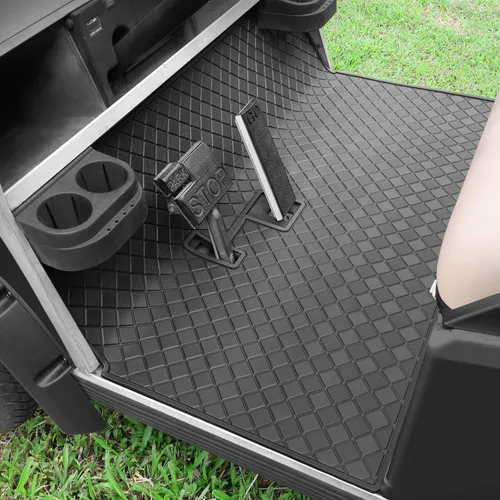 Tapete de revestimiento de suelo para carrito de golf de 0.315 in de grosor, goma de cobertura completa, apto para Club Car DS 1982-2013/Villager