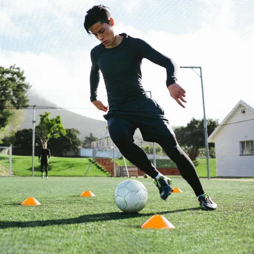 Miniatura 7 de GHB Conos de fútbol 25/50/100 paquete Discos de fútbol deportivos Conos de entrenamiento Marcadores de campo Conos de agilidad para tráfico, 25