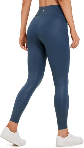 Miniatura 2 de CRZ YOGA Butterluxe - Leggings de piel sintética mate para mujer, 26.5 pulgadas, sin costuras frontales, cintura alta, elásticos, pantalones de piel