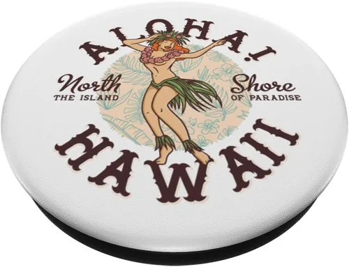 Miniatura 2 de Aloha Hawaii Hula PopSockets PopGrip intercambiable