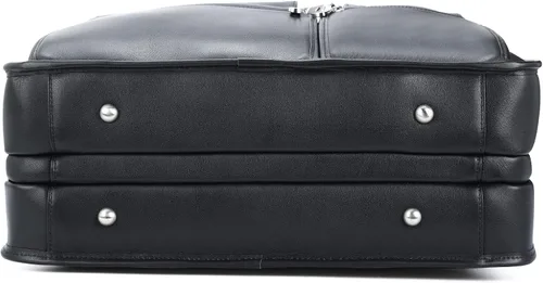 Miniatura 8 de Polare - Maletín de cuero de grano completo de 18.5 pulgadas para computadora portátil, bolsa de mensajero para hombres, grande para portátiles