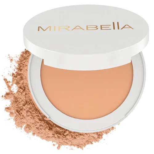 Miniatura 10 de MIRABELLA - Base Pure Press, polvo prensado HD-Finish, polvo prensado mineral construible compacto con jojoba nutritiva, maquillaje Original