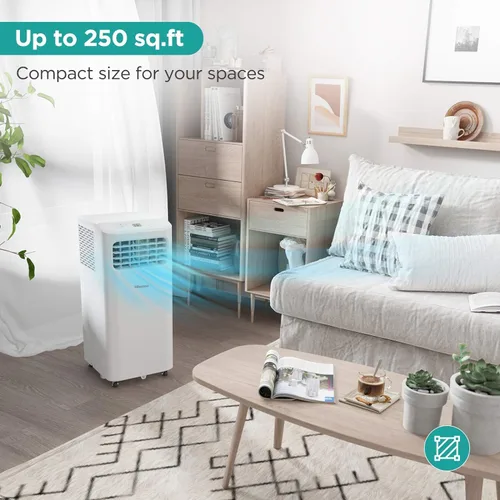 Miniatura 9 de Hisense Ventilador deshumidificador de enfriamiento portátil de 6,000 BTU para habitaciones más pequeñas de hasta 250 pies cuadrados, control