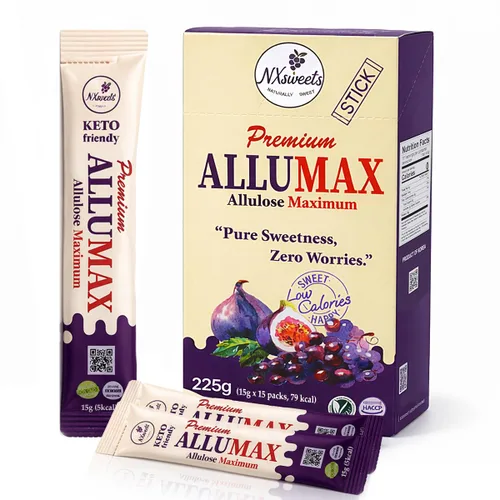 Miniatura 10 de NXsweets - Jarabe de alulosa – Edulcorante líquido cero calorías y cero azúcar, sustituto de azúcar bajo en glucémico, mezcla de stevia y fruta