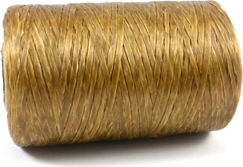 Kulay Hilo de poliéster plano encerado natural para cuentas, cuero, teñido anudado y costura, senos naturales (5 capas, 300 yardas o 900 pies)