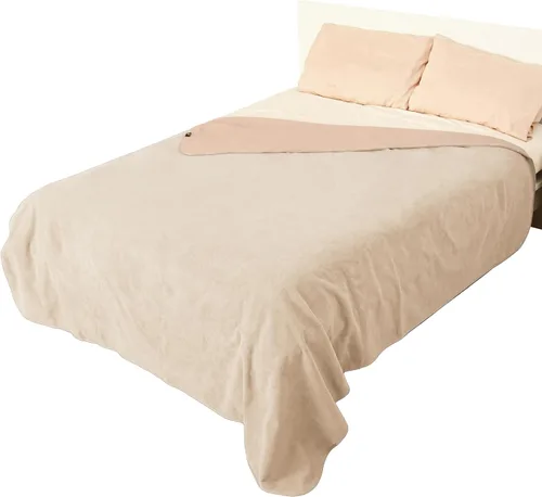 Miniatura 14 de Catalonia Manta impermeable para cama, funda reversible de forro polar, protector de muebles lavable a prueba de líquidos Azul marino+gris pardo