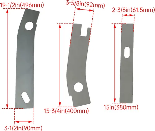 Miniatura 2 de ECOTRIC 6 placas de soldadura de grillete oxidadas para reparación de marco, compatibles con Jeep Wrangler YJ trasero 1986-1995